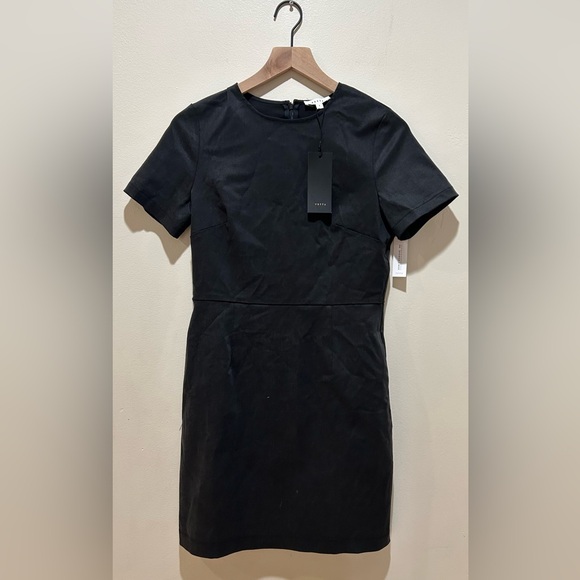VETTA Dresses & Skirts - NWT Vetta Short Sleeve Sheath Dress in Washed Black - Women’s Size Small